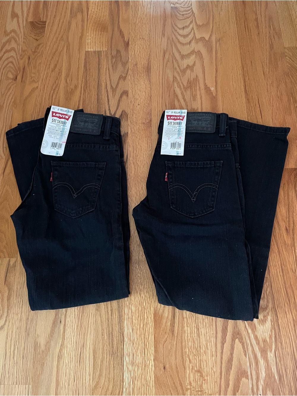 Levi's Kids Black Slim Jeans - Pair